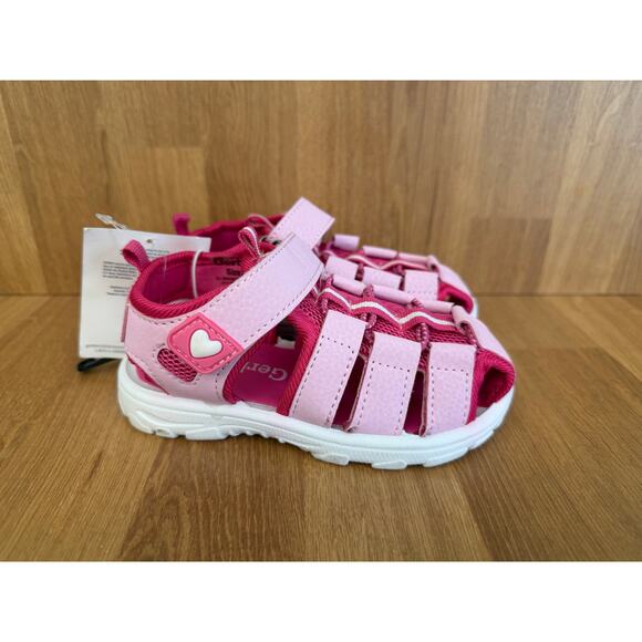 Gerber Toddler Girls Pink Sport Sandals Size 8 NWT - Picture 3 of 7